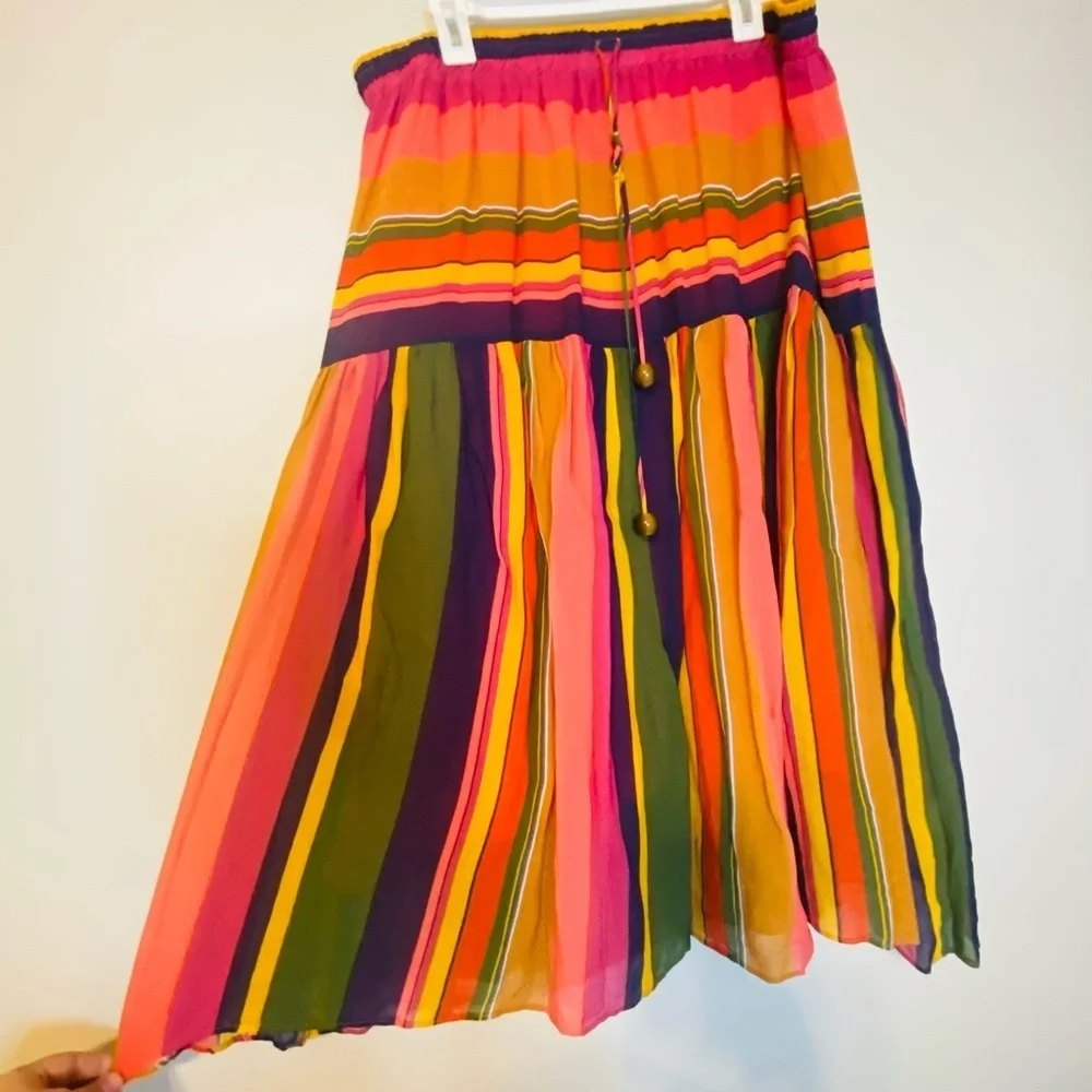 FARM Rio Vibrant Striped Maxi Skirt - Picture 4 of 9